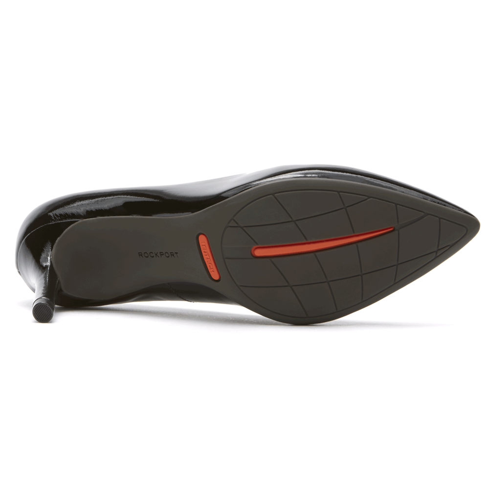 Rockport Klackar Skor Dam Svarta - Total Motion 75Mm Pointed Toe - HMPZI3806